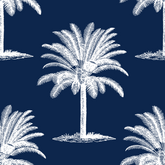 ijustlovethatfabricstore Palm Tree Fabric - Palm Beach navy
